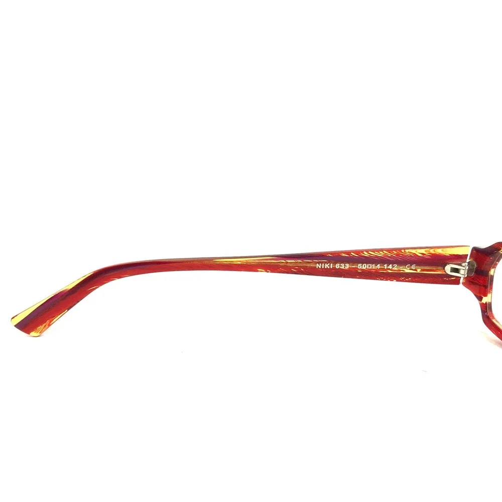 Jean Lafont Eyeglasses Frames NIKI 633 Striped Red Cat Eye Full Rim 50-14-142